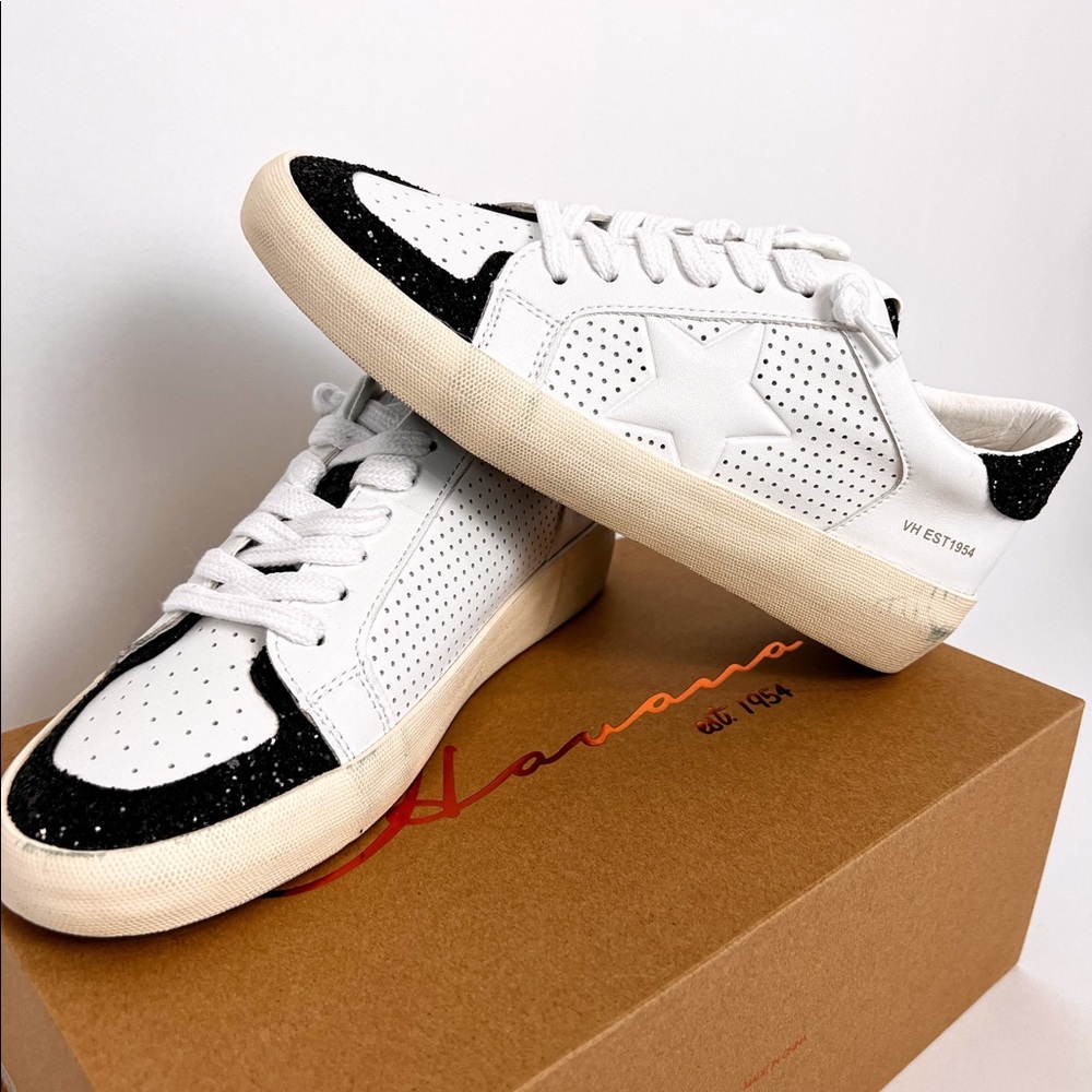 Vintage Havana black glitter sneakers!! Sizes in stock from 5-11